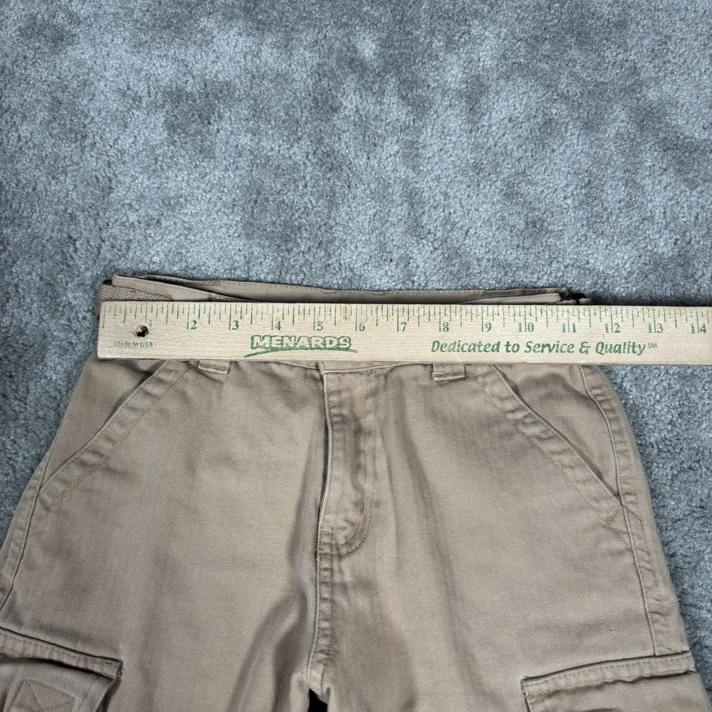 Vintage Old Navy Cargo Shorts‎ Youth Boys 7 Tan Cotton Baggy Heavy Skater Y2K